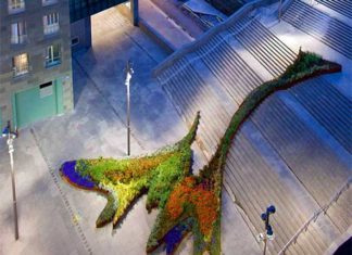 Uno de los jardines del concurso de Bilbao en una web canadiense