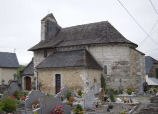 Un recuerdo para la emigración vasca a Argentina Laguinge-Restoue. Église de Saint Sébastien