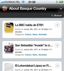 Nuevo sistema de navegación de About Basque Country para móvil