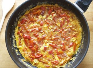 Una receta de piperrada (vasca, pero en parte) desde Alemania