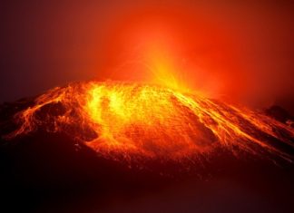 Hay un Bilbao amenazado por la erupción de un volcán