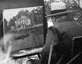 Dos nuevas noticias sobre el cuadro pintado en Iparralde por Winston Churchill