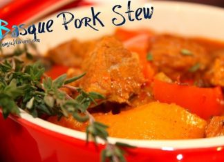 Otra receta del guisado de cerdo «a la vasca»