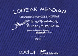 Loreak Mendian presenta su minicolección «Mahón» en la tienda Colette de París