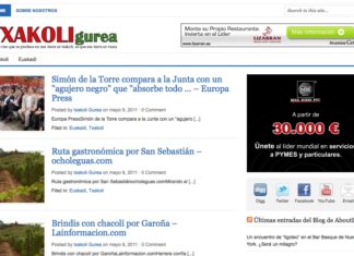 Abrimos una página de información sobre el Txakoli