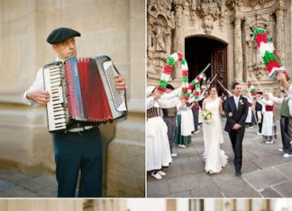 Una boda de película de una pareja USA en Donostia