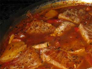 Atún vasco con patatas (un marmitako versión canadiense)