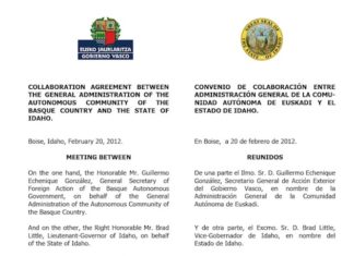 El Lehendakari se gasta 48.231 euros en aprender Euskera, pero su gobierno no lo usa en los acuerdos internacionales