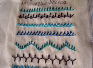 Embroidery: the Basque stitch and the Basque knot. Did you know they even existed?