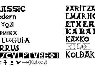 Más Tipografía Vasca disponible en internet