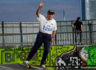 La historia del abuelo skater bilbaino, contada en Uruguay