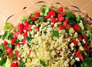 Una ensalada vasca, recogida en un libro de cocina cubana por una escritora de Miami, y publicada en un blog de California