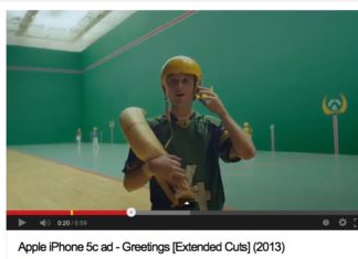 Un «pelotari de cesta punta» en el anuncio del nuevo Iphone 5c