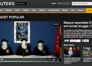 Reuters y ETA: Sorpresa, tristeza y alegría