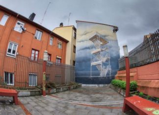Un mural en «Bilbao la Vieja», obra de un artista polaco que vive en Munich (vídeo)