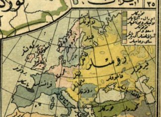 “Unclassifiable” Basque on an Ottoman map from the inter-war period Mapa turco de las lenguas de Europa, incluido el Euskera