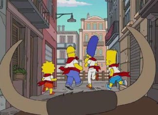 Los Simpson: ¡Gora San Fermin! (vídeo)