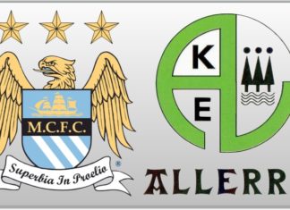 Desde el Manchester City felicitan al Allerru, y el «sentimiento de pertenencia» vasco Jugadores del Mancherter City felicitan el 50 aniversario al Allerru, un equipo Gipuzkoano de Regional preferente