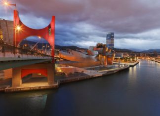 Un blog italiano sobre turismo por Europa, recoge fotografias 360ª de Bilbao Fragmento de una de las fotografías 360ª de Bilbao incluidas en la web ocholeguas.com