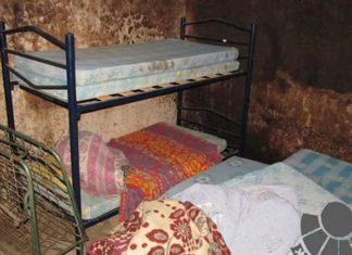 «Haciendo amigos» en Portugal, pero con la etiqueta de «españoles» Um dos locais onde pernoitavam os trabalhadores