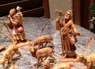 Toda una metáfora. Un «Nacimiento», la diáspora vasca y una niña de 7 años Pastores en el Nacimiento de Elaine Ambrose