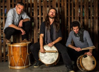 Basque group Kalakan visits Argentina and Uruguay to bring them their music (period) Kalakan's music spans three part chants, folk and dance music, to purely percussive interludes, mainly with roots in traditional Basque music, while borrowing rhythms and ideas from other cultures such as Brazil. -- PHOTO: THE ESPLANADE