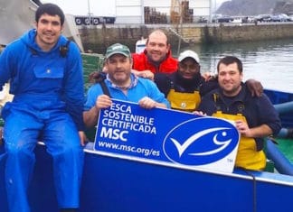 Bizkaiko Golkoko antxoa arrantzak MSC sostengarritasun ziurtagiria jaso du Reconocimiento certificacion sostenible MSC a pescadores vascos de la Anchoa