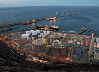 Bilbo izango da gas operadore iberiarraren egoitza ofiziala Vista parcial de las instalaciones de Bahia Bizkaia Gas y electricidad en el Puerto Exterior de Bilbao