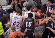 Bilbao Basket y Laboral Kutxa. Una vergüenza internacional para los vascos En mitad de esa pelea campal estaba un niño de menos de 10 años