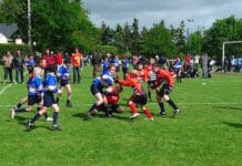 Euskadi-Bretaña. Rugby en favor del Euskera Euskadi-Bretaña de rugby con motivo de la Korrika 2015