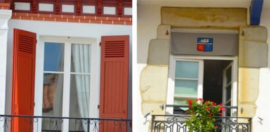 Basque windows Donibane Lohizune