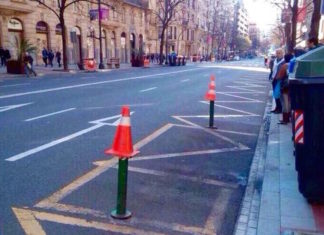 Irudi txarra Euskal Herriko Itzuliarentzat. Irudi txarra euskaldunentzat bolardos causantes del accidente en la Vuelta Ciclista al Pais