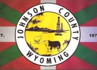 The Ikurriña, the base for the flag of Johnson County, Wyoming – Extended Bandera del Johnson County (State of Wyoming)