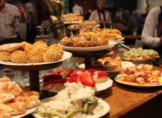 Donostia barazkijaleentzat A standard spread of pinxtos at an Old Town bar in San Sebastían