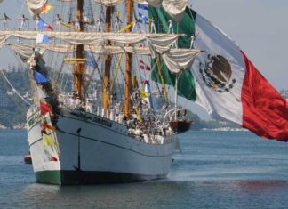 El buque-escuela de México, construido en Euskadi, visitó Dublín El buque escuela mexicano Cuauhtemoc, construido en Euskadi