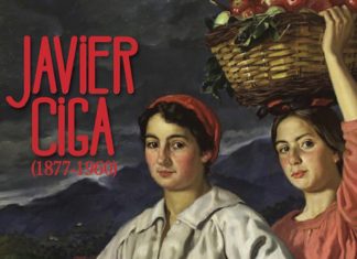 Margolari nafar baten alabak: “Baiona ez da atzerria euskaldun batentzat” Exposicion del pintor navarro Javier Ciga en el Museo Vasco de Baiona