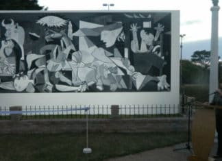 Un retoño del Árbol de Gernika y un mural en Uruguay a favor de la Paz y en homenaje al Pueblo Vasco Inauguración del Guernica en Florida/ Foto: Ministerio de Turismo
