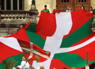 ¿La «Voluntad de los vascos»?. Para qué fijarnos en las elecciones, si tenemos «buenas» encuestas Manifestación por la Ikurriña en el Ayuntamiento de bilbao