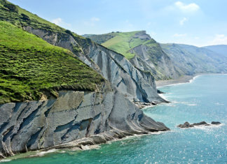AVIS: Zumaia-Zarautz, una de las 25 mejores carreteras del mundo para conducir Una imagen de la Costa Vasca entre Zumaia y Zarautz