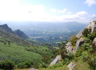 “The Basques are always saying they live in a very special part of the world, and now I believe them” Looking eastwards across the French Basque country (Image: Jean Cousseau)