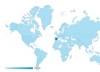 De donde son y que características tiene nuestro primer millón de visitas Primer millón de visitas: mapa