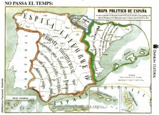 Basques, Catalonians, and Foral Regimes: Agence France Presse does not know what they’re talking about, and they’re lying to you Mapa político de España de 1854 en el que se presenta la división territorial con la clasificación política de todas las provincias de la Monarquía según el régimen especial dominante en ellas (Biblioteca Nacional, Madrid)