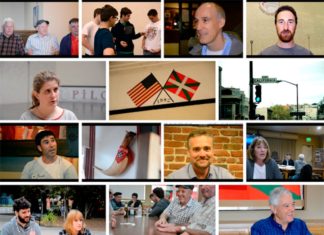 Jóvenes recaudan fondos para un documental sobre los vascos en California Proyecto documental "enbaxadoreak" sobre los vascos en California