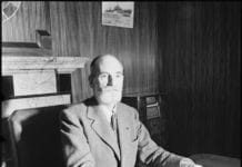 Onda Vasca 6. Rene Cassin; un lehendakari en la Casa Blanca… 23 octobre 1941. René Cassin, commissaire à la Justice et à l’Instruction publique, au quartier général de la France Libre à Londres.