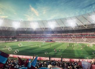 From India: the Basque economy, San Mamés Stadium, the London Olympic Stadium…”don’t let reality ruin a good headline” Una representación del Estadio Olimpico de Londres utilizado por el West Ham