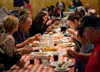 Is Basque culture disappearing in Idaho? Since 1958, Basques in Minidoka County have put on a big community dinner, bringing immigrants and Mini-Cassia locals together for meals of lamb. Most of the original cooks are gone, but their children continue the tradition. Here, people dine at the 58th Annual Basque Dinner Festival March 19 in Rupert. Stephen Reiss The Times-News