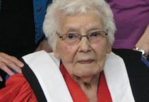 Canada: A Mi’kmaq woman, whose last name was “Basque”, and who fought to preserve her culture, has died Elsie Basque receiving an honorary doctorate from Acadia University. (Mi'kmawey Debert Cultural Centre)