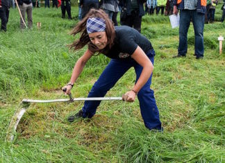 Buenos resultados del equipo vasco de segalalaris en el Campeonato del Mundo Una participante del equipo vasco de segalaris en el Campeonato mundial de Alemania