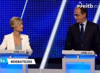 Desde Colombia, una reflexión sobre las víctimas en el País Vasco Pili Zabala y Alfonso Alonso debatiendo sobre qué es una víctima del terrorismo