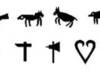 A excellent collection of “Basque fonts” and more information on Basque typography (III) Iconos que reproducen imágenes que aparecen en las "kutxas" contenidos en alguna de las tipografías "Euskara"